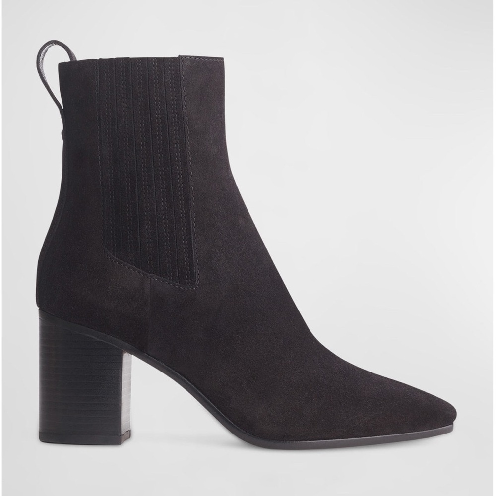 RAG & BONE ASTRA CHELSEA, BLACK SUEDE, SIZE 6.5 🌸 NEW 🌸
